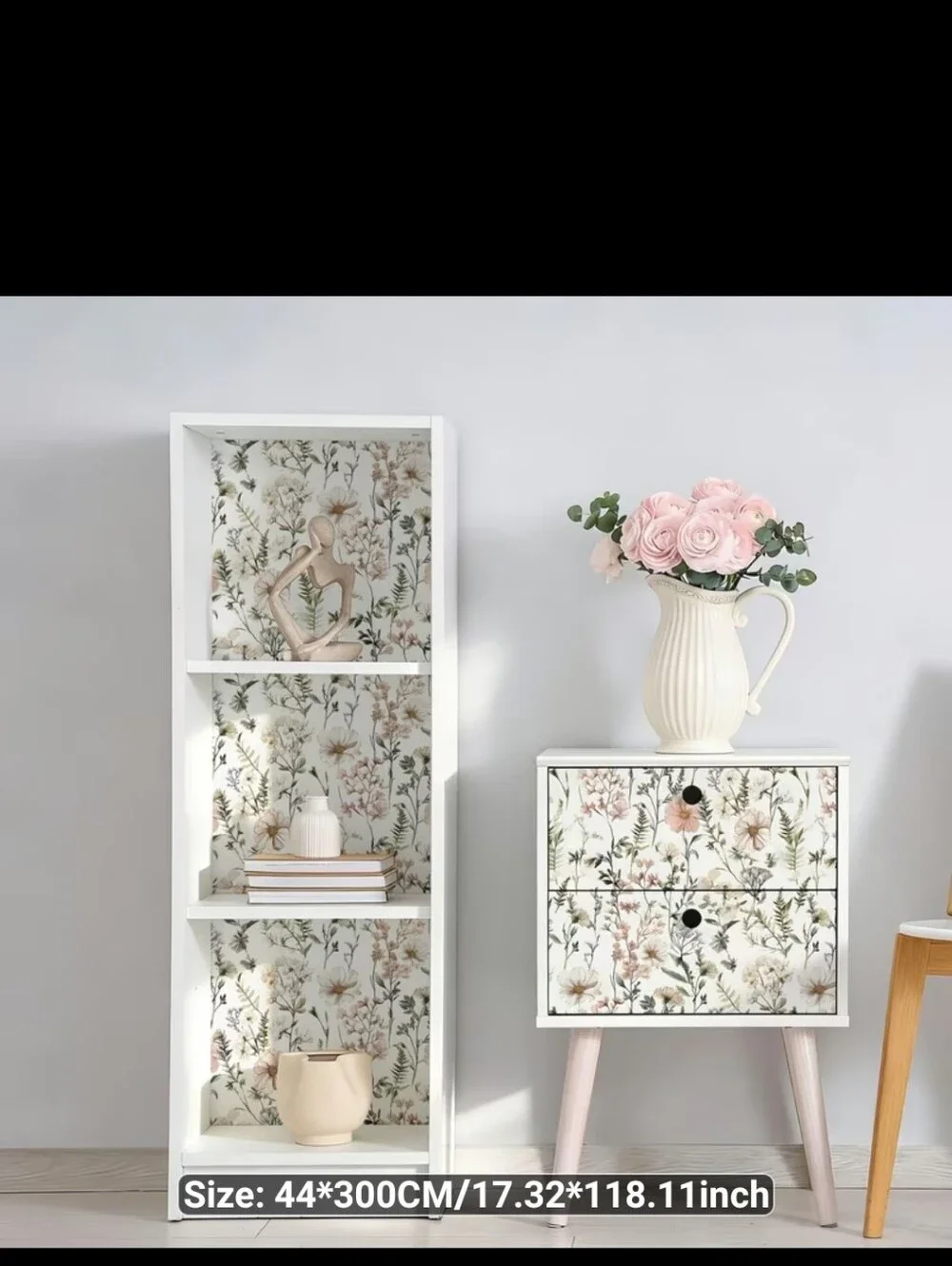 New Roll of floral Pastel Peel and Stick Wallpaper – 1556-700